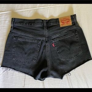 Levi 501 black shorts